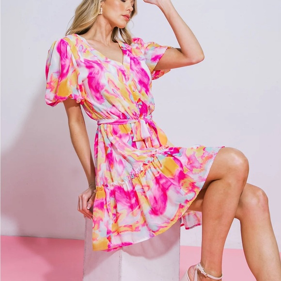 Floral Mini Dress - Picture 3 of 6